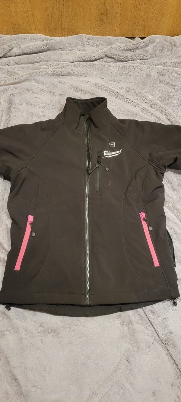 Milwaukee M12 Heated Gear Jacket Womens S Black Pink Softshell No Batt Workwear